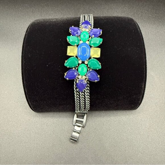 Stella & Dot Peacock Blue and Green Gemstone Bracelet - Picture 14 of 16